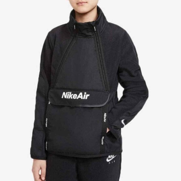Nike Boys NSW Air Reflective Winterized Jacket Black Size Medium - Picture 1 of 8